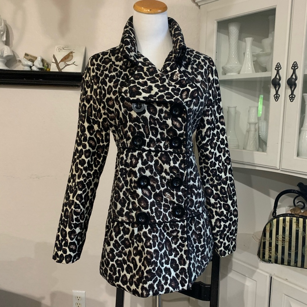 RUE21 Leopard Pea cost Winter Coat Jacket